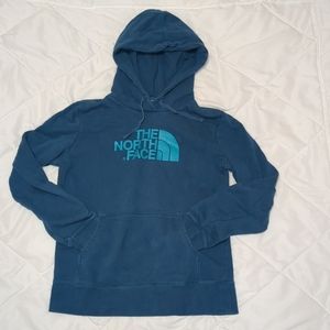 Women's TEAL North Face hoodie sz M